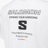 SALOMON Uni Blast Series Cool Sensation Letter Round Neck Pullover Short Sleeve T-Shirt Unisex T-Shirts White C28084