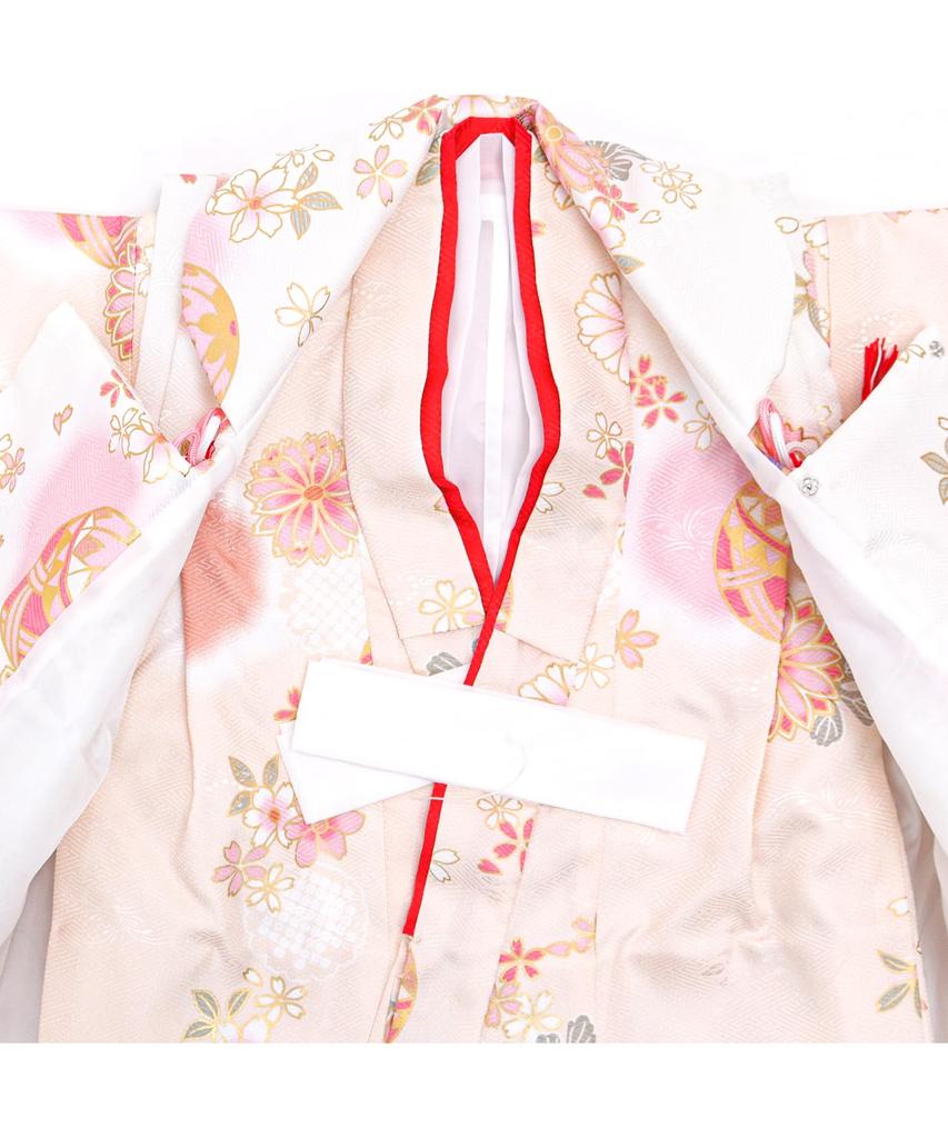 Kimono Haori Full Muted Color B Kasumidaidai No Mari [KYOETSU] [Kyouetsu] Shichi-Go-San 3-year-old Girl's Set, Jacket, Accessories, Set, 754, (7.
