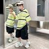 Children's Summer Sports Set 2026 New Fashionable and Handsome Short sleeved Summer Clothes for Middle aged Children, Boys and Students