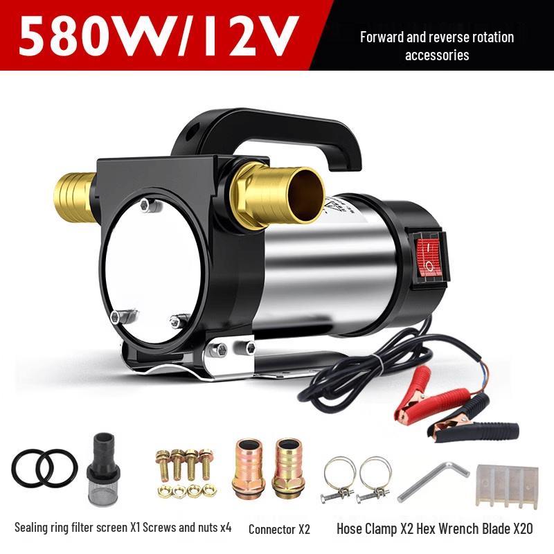 

Aokewen 12V Electric Reversible Cast Iron Diesel Transfer Pump