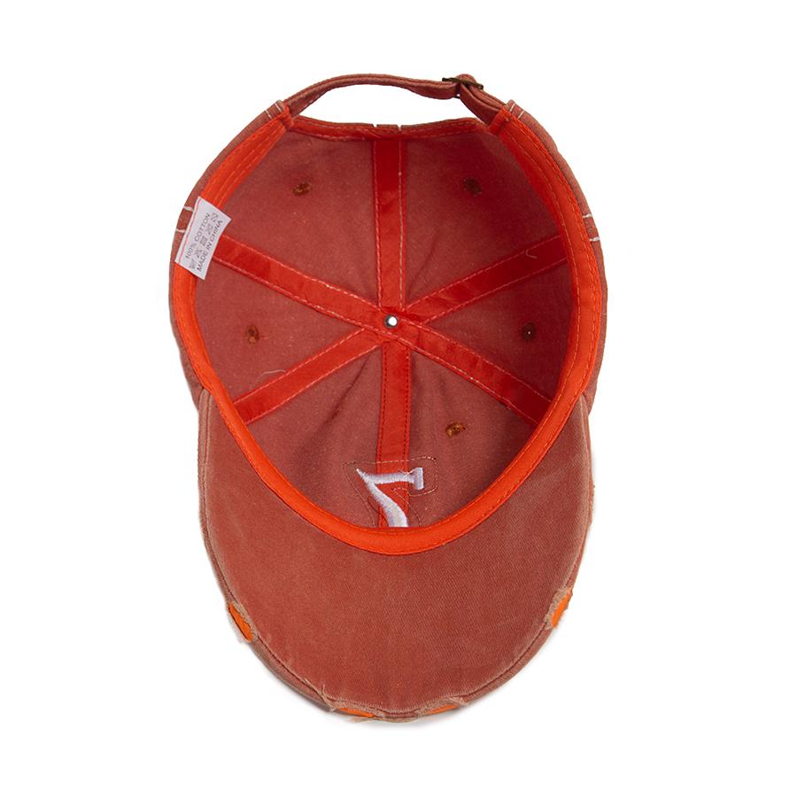 Men‘s Baseball Cap White Line 7 Embroidered Patch Women Hat Summer Vintage Break Hole Visor Casual Caps Fashion Hats For Unisex