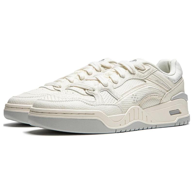 LiNing Moon White 2.0 Men Low Platform Skate Shoes Off White AGCU275-1
