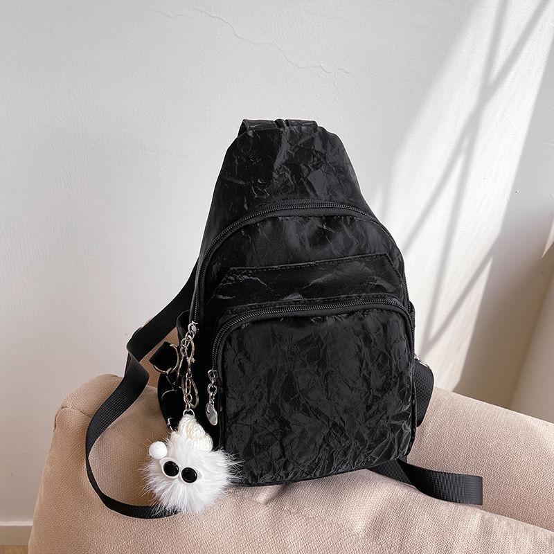 2025ins trendy bag multi-functional breast bag women's messenger bag mini lightweight small backpack backpack women's leisure bag