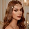 Rhinestone Tassel Rhinestone Tiara Retro Ethnic Style Head Chain Tiara  Forehead Headband