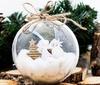 Acrylic Bauble Opening Ball for Christmas Tree 8cm
