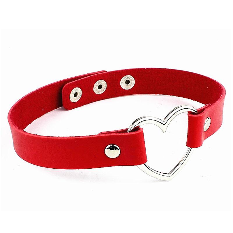 

1 Панк Круглый Готический Готический Чокер Харадзюку Милый ПУ Кожаный Ошейник Пряжка на Шею Ремень с Заклепками Любовь Сердце Подвязки Для Женщин Плюс 1pc