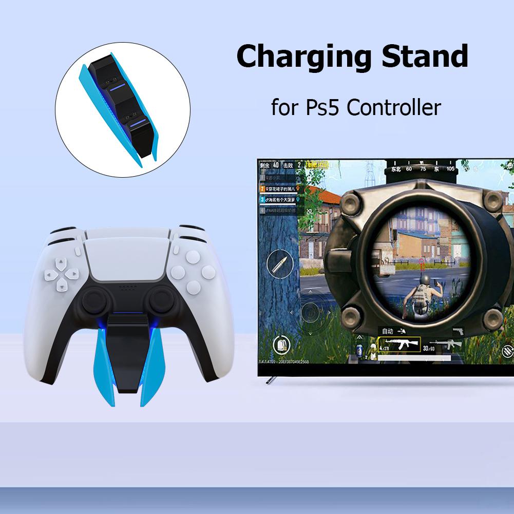 Pro PS5 Dual Charging Dock Nabíjecí stojan Type-C DualSense nabíjecí stanice pro PlayStation 5 S LED indikátorem pro PS5 Gamepady