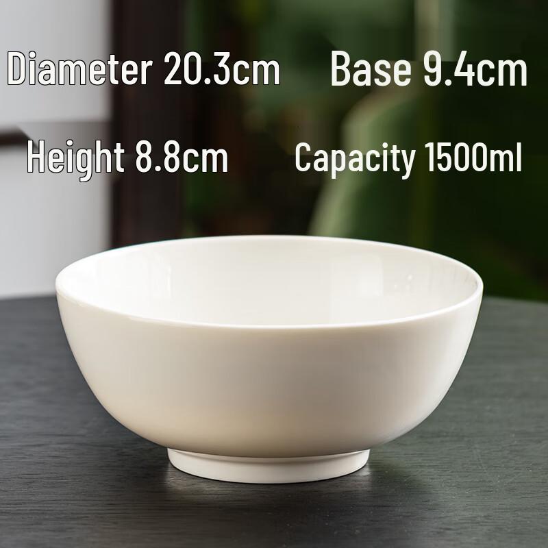 GOYN 8-inch Dehua White Porcelain Bowl