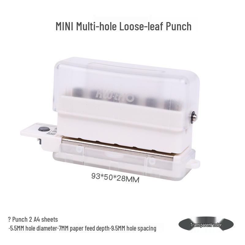 KedeYou Mini Six-Hole Cute Manual Puncher for DIY Student Loose-Leaf Projects