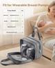 Wearable Breast Pump Bag, Breast Feeding Bag with Ice Pack, Fits for M5/M6, Pumping Accessories & Breastmilk Storage, Portable Pump Carrying Case for