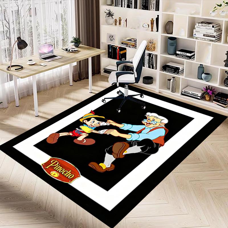Pinocchio'S Jolly Adventure Carpet For Playroom Bedroom Living Room Sofa Home Decorkids Game Area Rug Nonslip Floor Mat