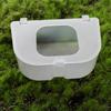 Transparent Pigeon Anti Scattering Food Box Anti-splash Plastic Carrier Pigeon Food Box with Lid Large Capacity