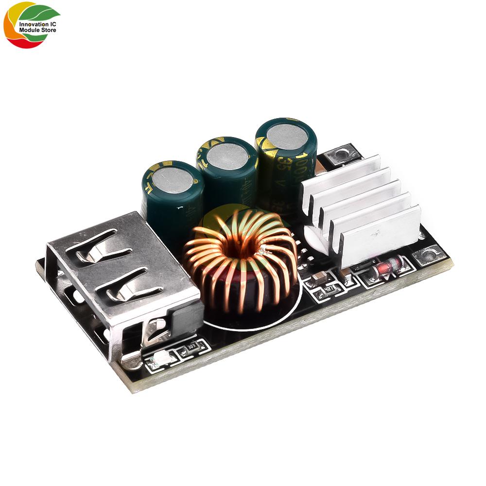 USB Buck Converter DC-DC Step Down Module DC10-30V To 5V QC 3.0 Charging Module Volt Transformer Board