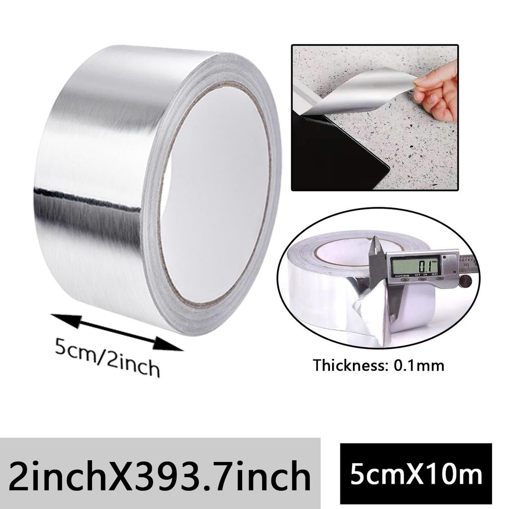 High-Quality Aluminum Foil Tape, High-Temperature Aluminum Foil Tape for Pipes And HVAC, Fire Resistant High Temperature Sticker