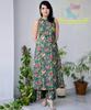 Women Party Wear Pure Cotton Kurta Pant Set Indian Pakistani Designer Top Tunic Kurti Dress