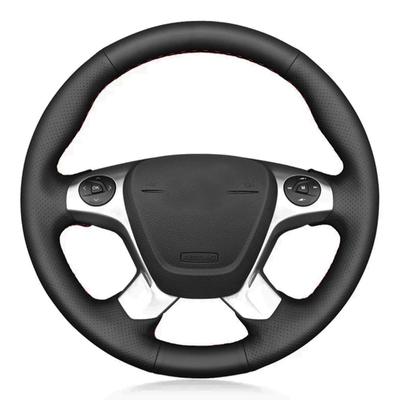 Car Steering Wheel Cover Soft Black Artificial Leather For Ford Transit Connect Tourneo Custom Grand Tourneo Connect