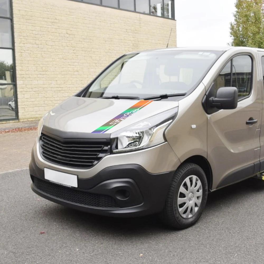 Van Hood Stickers For Renault Trafic 3 2 MK1 Car Bonnet Graphics Stripes Decor Decal Camper Vinyl Cover Auto Tuning Accessories