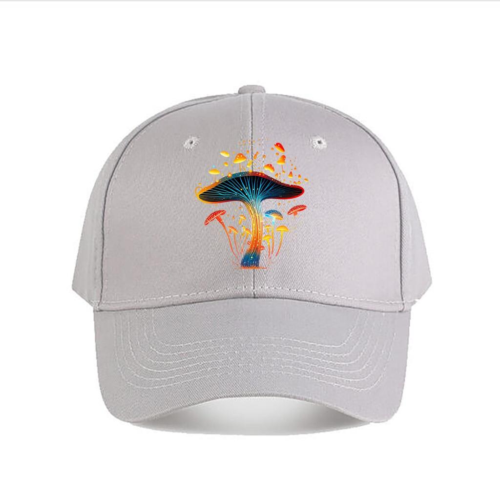 Magical Forest Giant Mushroom Colorful Fantasy Art Baseball Cap Fashion Unisex Sunhat Womens Outdoor Sports