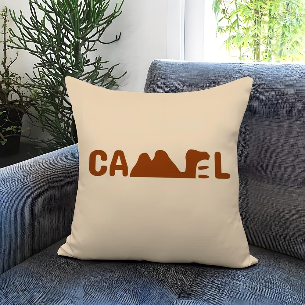 Luxury C-Camel Cushion Cover Comfortable Reversible Pillow Cover Ideal For Car Sofa Bedroom & Beyond
