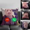 John Pork Dzwoni Poszewka na Poduszkę Ultra Miękka Przyjazna dla Skóry Chmurowy Komfort & Ukryty Zamek Błyskawiczny