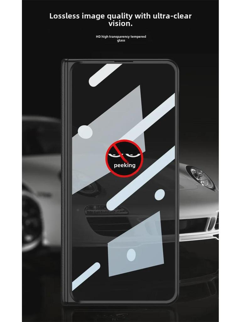 Premium Anti-Peep Leather Case for Huawei Mate X3 - Full Coverage, Foldable, Anti-Fall Protection