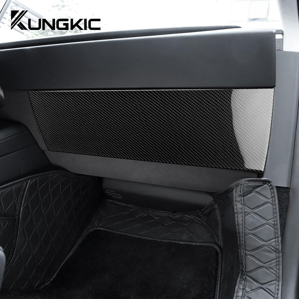 Real Soft Carbon Fiber For Tesla Model 3 Highland 2025 Co-pilot Instrument Console Panel Trim Sticker Car Interior Accessories