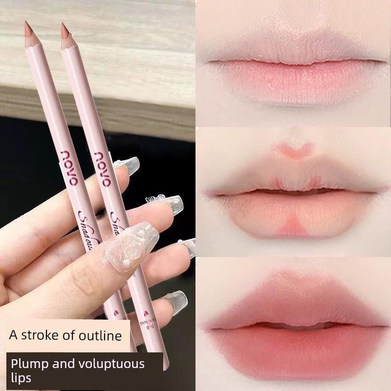 Novo Lip Liner Waterproof Long-Lasting Non-Fading Nude Color Natural Lip Shaping Contour Lipstick Pen for Women To Outline Lip Shape