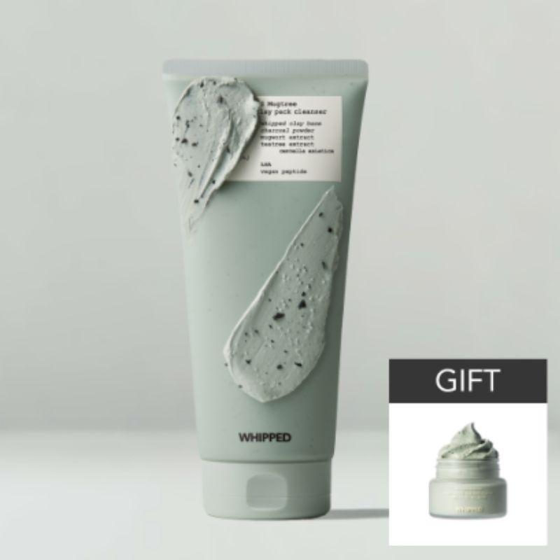 

Whipped Mugtree Vegan Cookie Clay Pack Cleanser 180ml (+35ml Mini) – Blackhead Care Mild Alkaline Foam Cleanser