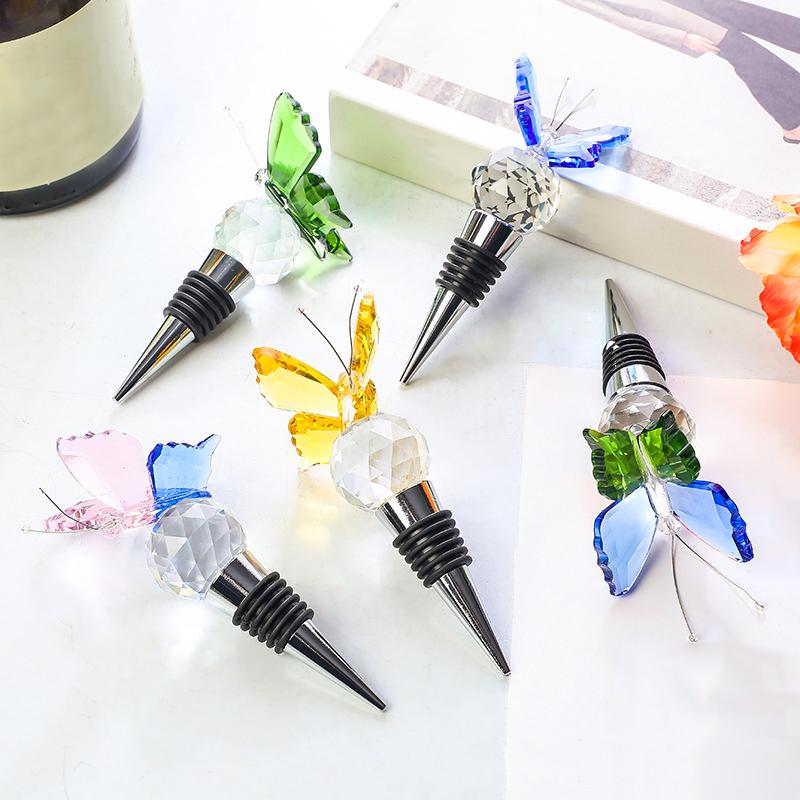 1PC Sealed Bottle Stopper Household Butterfly Party Cap Bottle Stopper Bar Crystal Festivals Multiple Options Available