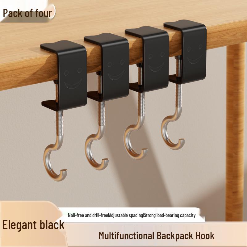 Durable Adjustable Non-Adhesive Hook for Schoolbags and More