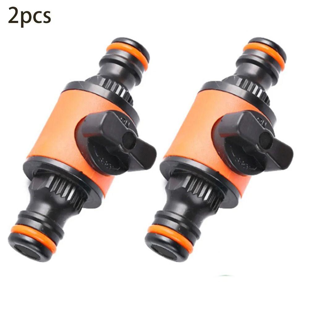 2Pcs Irrigation System Adapter Hose Connector Stop Water Connection Repair Joint Hose Pipe Tap