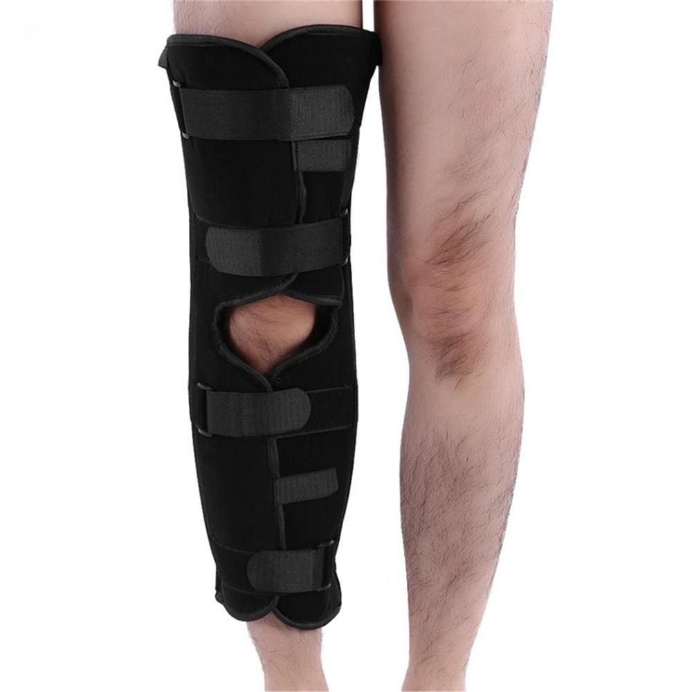 1Pcs Tri-Panel Knee Immobilizer Full Leg Brace Support Aluminum Alloy Straight Knee Splint for Knee Protector Fracture Stabilizer
