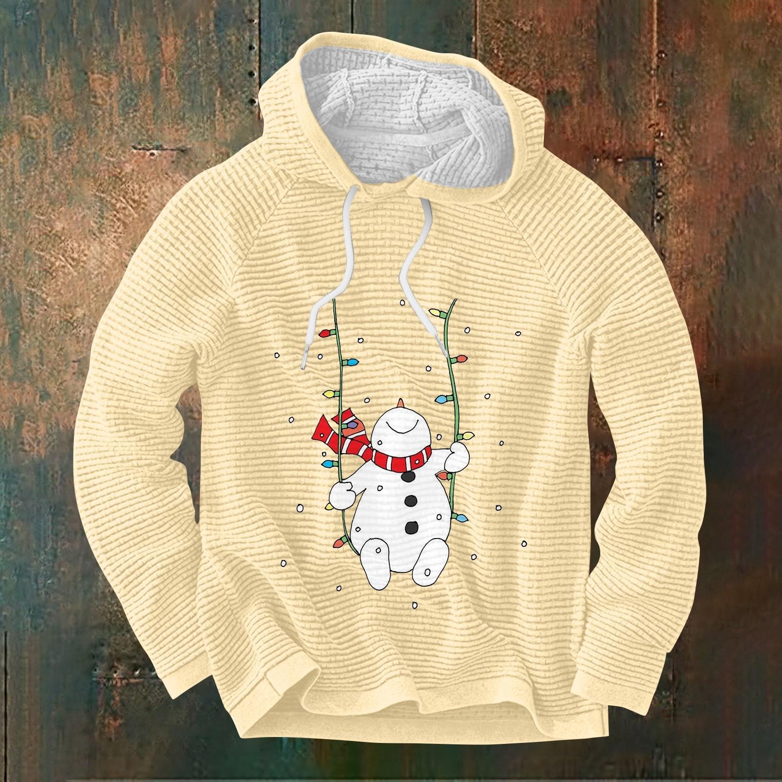 

Мужской повседневный и модный свитер с длинными рукавами и капюшоном XXL хаки