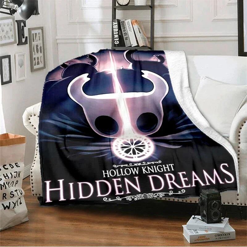 

Cartoon Game Hollow-Knight Flannel Blankets Travel Living Room Bedroom Sofa Birthday Gifts For Kids Soft Throw Blankets Outdoor 100x150cm