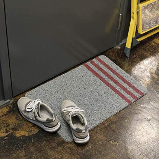 Dulton Interior Goods PVC Mat S Size PVC MAT Gray/Red GRAY/RED H19-0079S/GRD