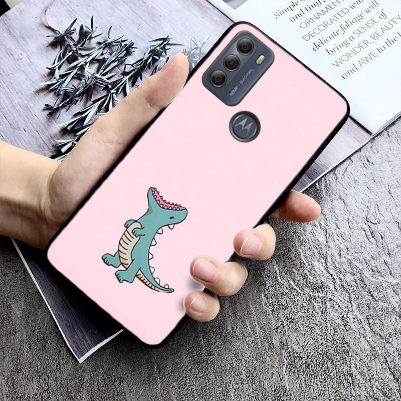 

Cute Baby Dinosaur Phone Case For Moto G84 G04 G22 G31 G32 G42 G52 G10 G20 G30 G60 G13 G14 G50 G100 G24 G23 Moto G14