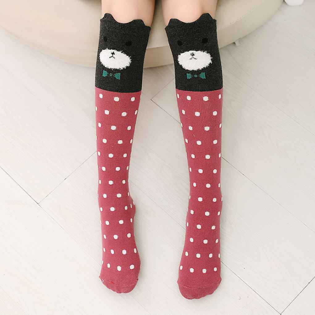 Cartoon Stockings Girl Knee Highs Mid\-Calf Length Stocking Skinny Pantyhose