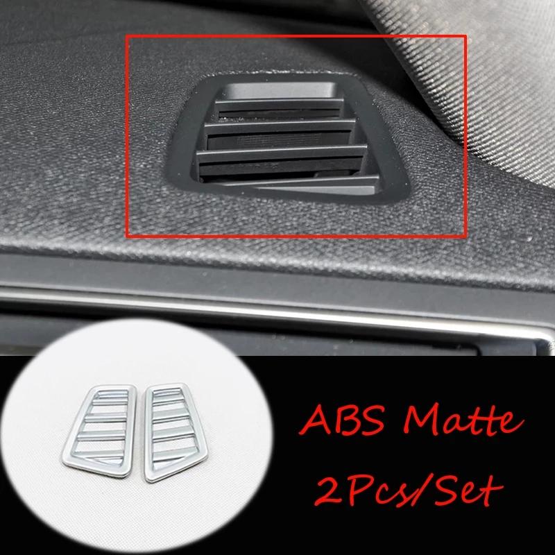ABS Matte Car Accessories Side/Center Dashboard Air Conditioning AC Outlet Vent Frame Cover Trim For Peugeot 508 2019 2020 2021
