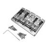 Bass Bridge Assembly, Alloy Bass Fixed Bridge for 4 Strings Electric Bass Use Bass Bridge Assembly Replacement Bridge