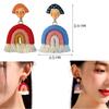 Top Sale Fashion Colourful Dangle Earrings for Women Accessories Stud Earring Pendientes New In Resin Earings