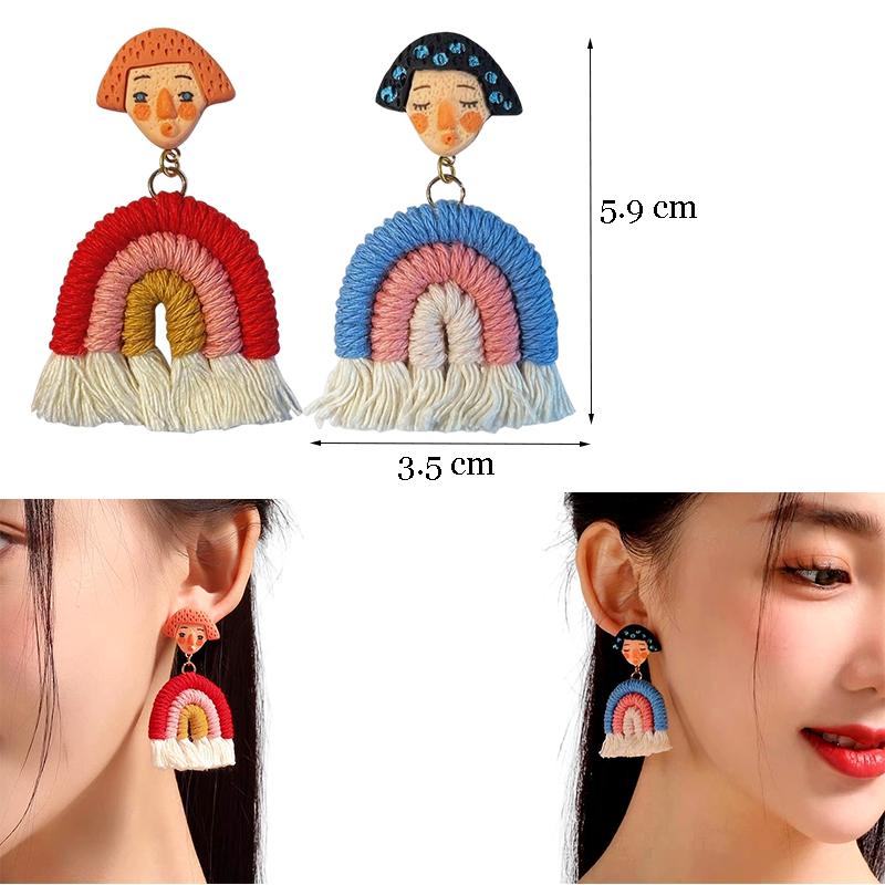 Top Sale Fashion Colourful Dangle Earrings for Women Accessories Stud Earring Pendientes New In Resin Earings