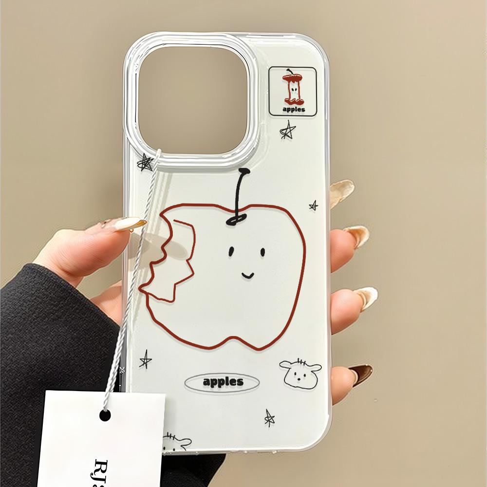 Painted Phone Case for iPhone 12 13 15 16 iPhone 16 12 13 14 15 Pro  14 15 16 Pro Max Coverage Shockproof Anti-Fingerprint Fresh Style Protective Case