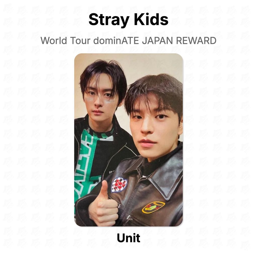 Stray Kids World Tour dominATE JAPAN REWARD Official Photocard