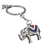 Elephant Shape Keychain Zinc Alloy Keychain  Animal Car Key Ring Holder  Hanging Bag Ornament Handbags Backpacks Charm Decorative Accessory