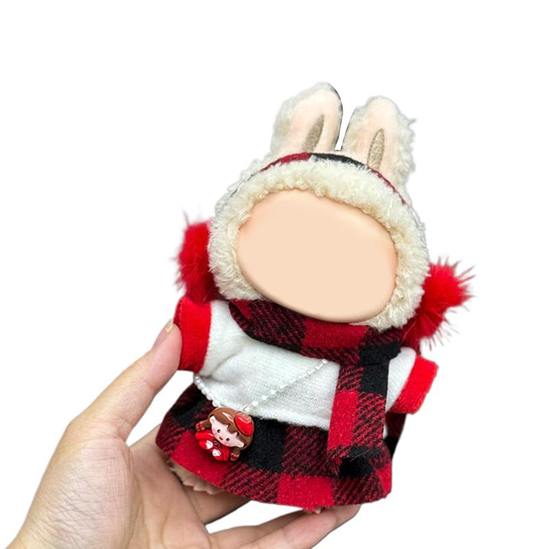 Clothes For Labubu Dolls Accessories, Stylish Kawaii Outfit Set Suitable