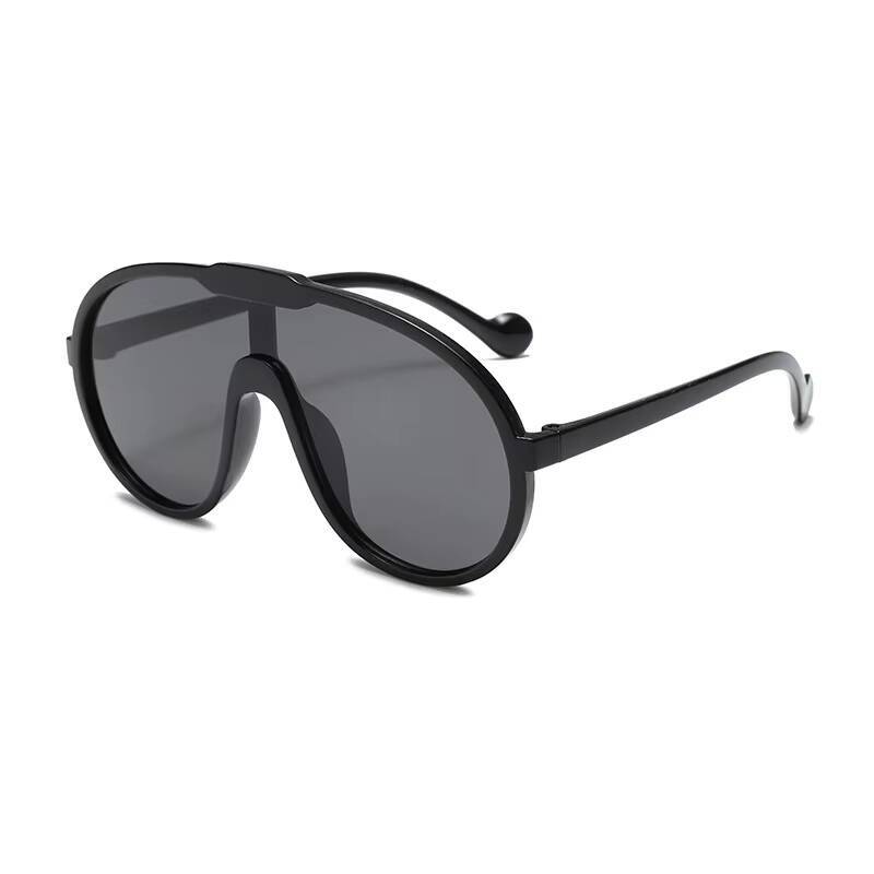 2026 UV400 Children's Fashion Shows Large Frame Integrated Fashionable Cute Sunglasses Men's And Women's
