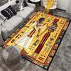 Ancient Egyptian Design Rug Featuring Pharaohs for Unique Living Room Décor | Historical Art Carpet | Cultural Home Furnishings