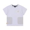 Camiseta Mix Coolmax com Bolso Tecido Cinza Mescla Rb 0108