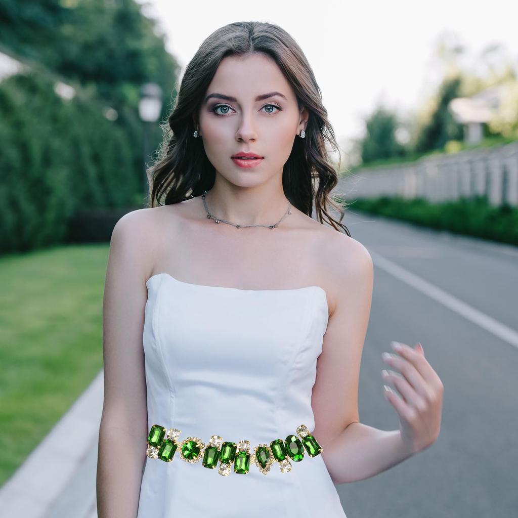 Uxcell Strass-Krallenkette, 91,4 cm breit, Blumen-Diamant-Kristallkordel, Zierkette für Halsketten, Bänder, Stoffzubehör, Goldrot, 2,2 cm +