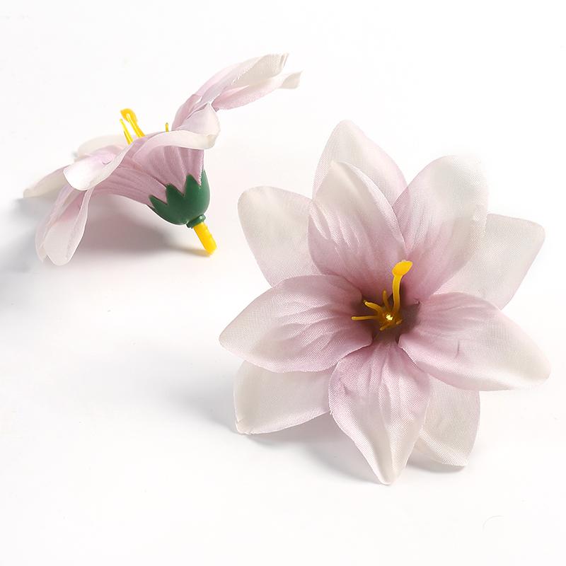 10/15Pcs 9cm Artificial Flowers Heads For Home Decor Wedding Marriage Decoration Fake Flowers DIY Craft Wreath Gifts Accessories